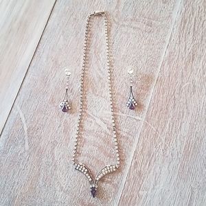 Formal rhinestone jewelry